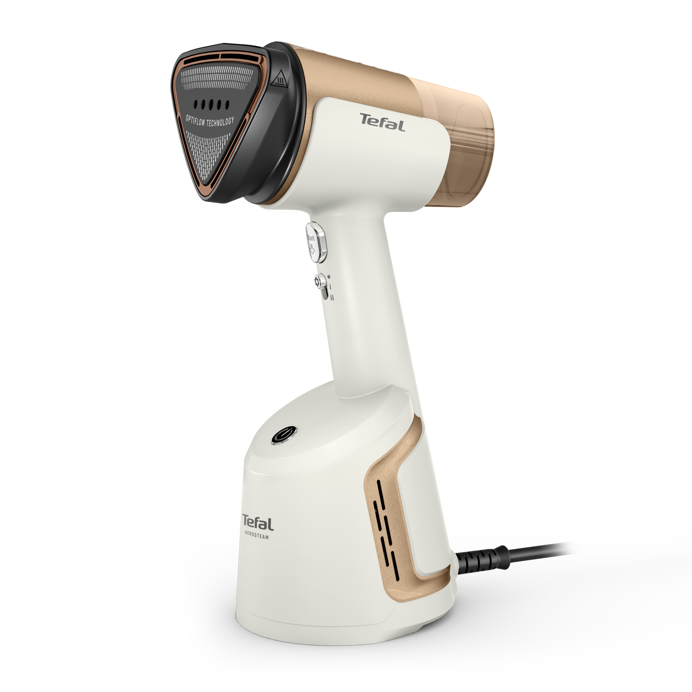 Nasávací ruční napařovač a žehlička 2v1 Tefal AeroSteam DT9820F0 Bílý/zlatý