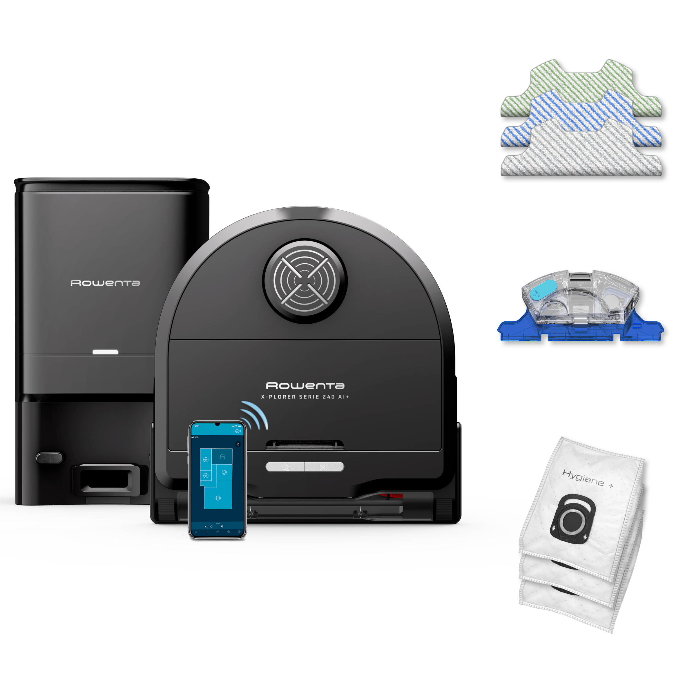 Robotický vysavač Rowenta X-PLORER S240+ AI Animal & Allergy 8000Pa RR9695WH