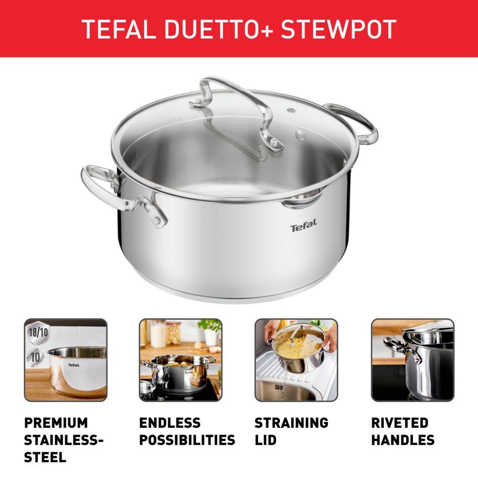 Kastrol s poklicí Tefal Duetto+ 20 cm G7194456