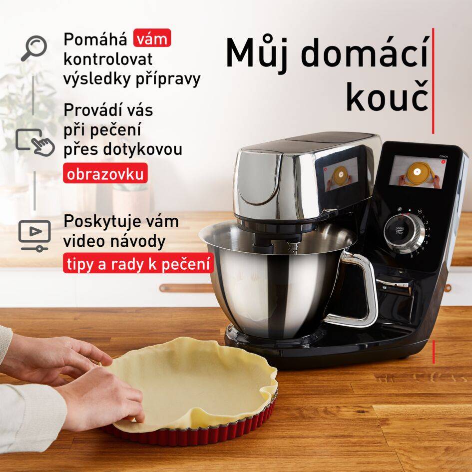 Kuchyňský robot Tefal i-Coach Touch QB950D38 černá/stříbrná