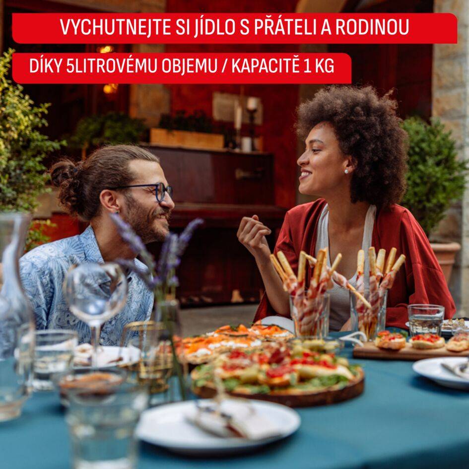 Horkovzdušná fritéza Tefal Easy Fry POP 5l EY245TE0 Terakotová barva