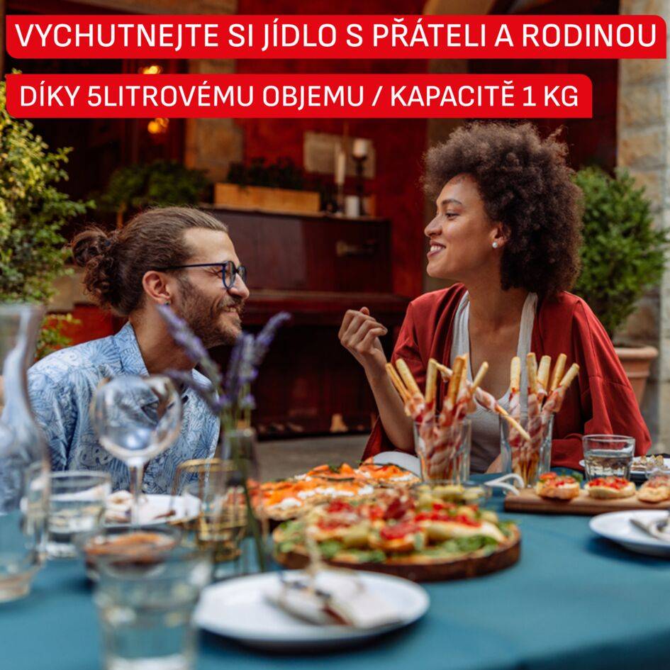 Horkovzdušná fritéza Tefal Easy Fry POP 5l EY245TE0 Terakotová barva