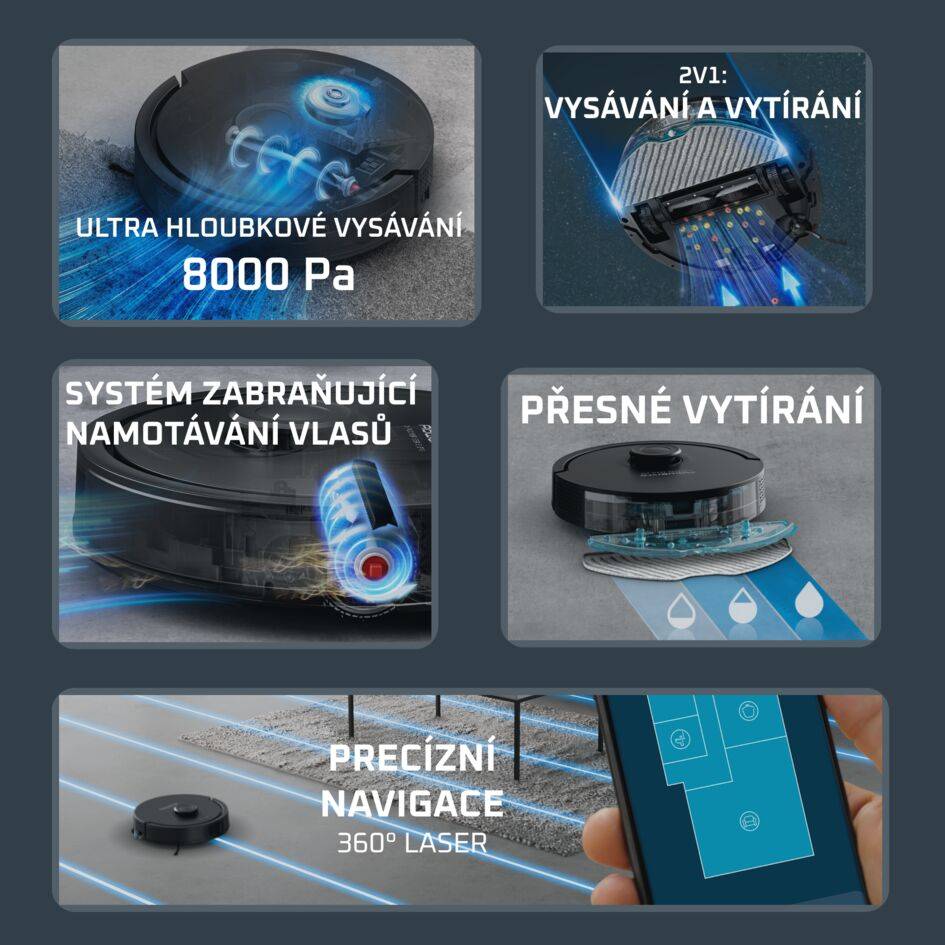Robotický vysavač X-PLORER S275 8000 PA RR8865E0