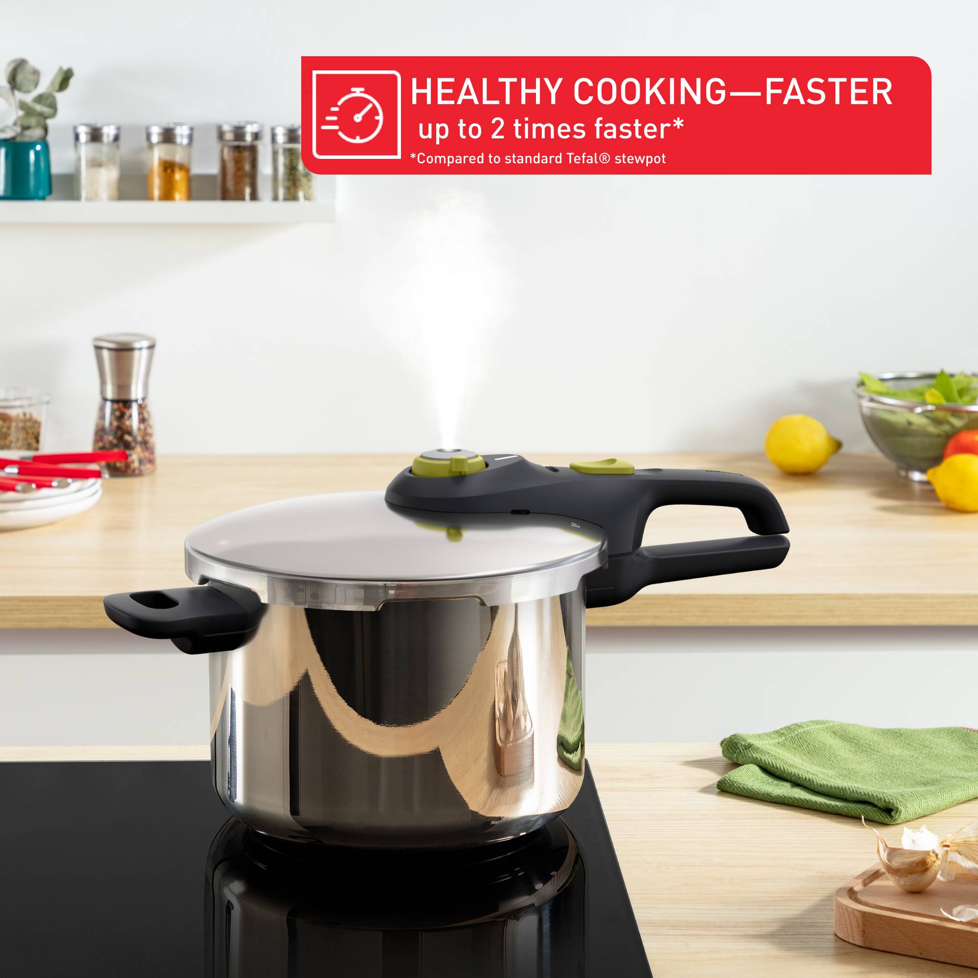 Tlakový hrnec Tefal Secure 5 Neo P2530738 Nerezový 6 l