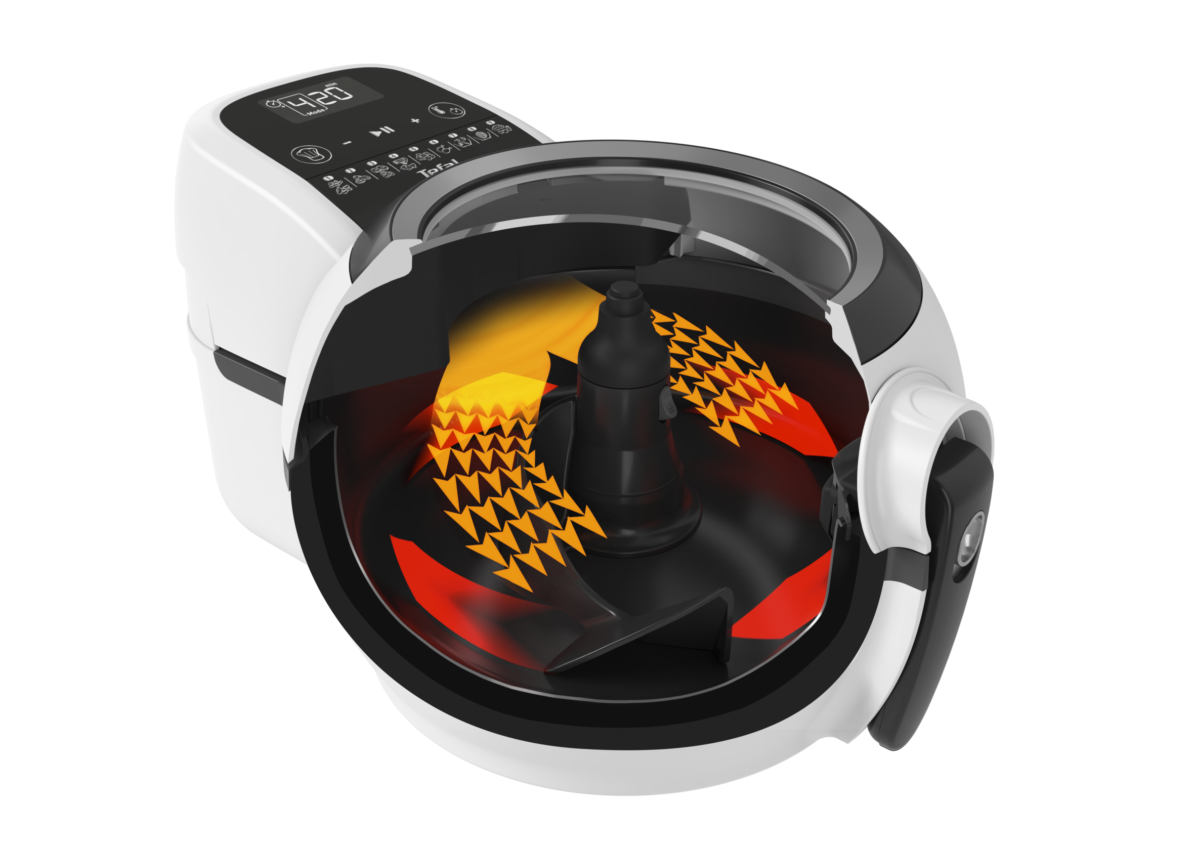Bílá horkovzdušná fritéza Tefal Actifry Genius FZ760030