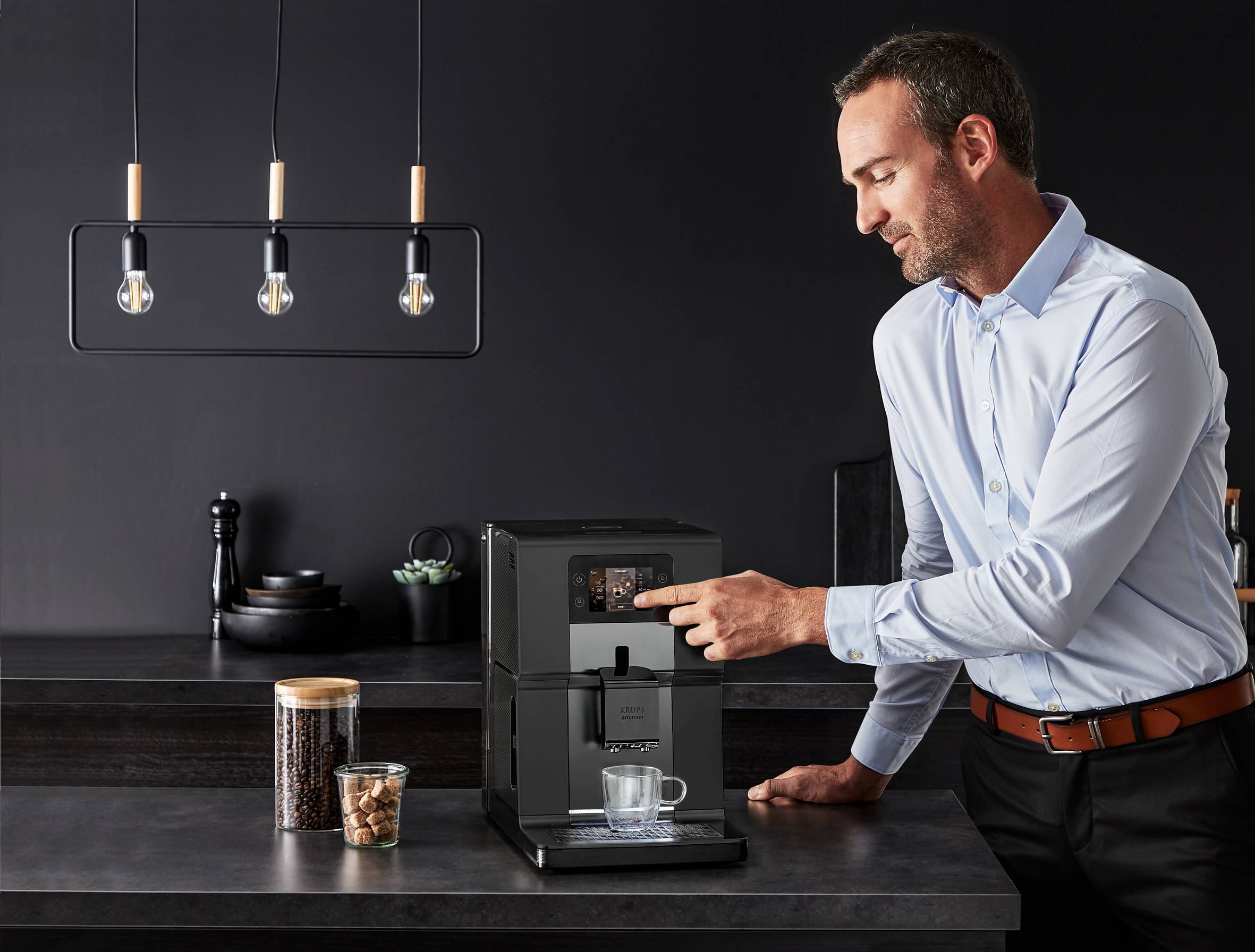 Automatický kávovar KRUPS Intuition Preference+ EA875U10 Šedý