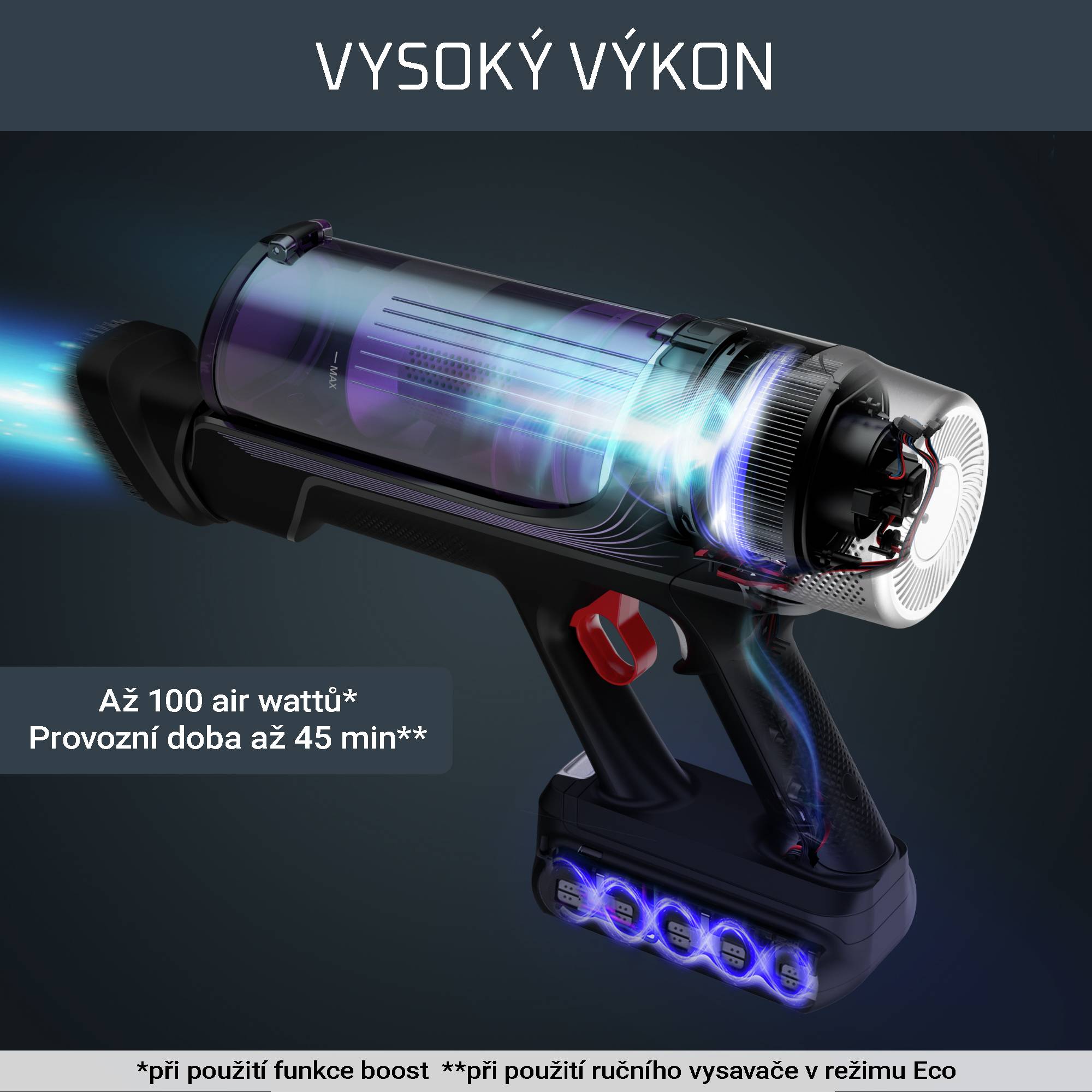 Tyčový vysavač X-Force Flex 9.60 Auto Allergy 3v1 100 AW HEPA RH2038WO