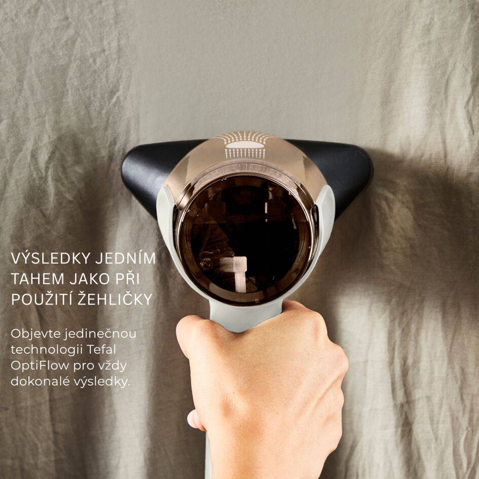 Nasávací ruční napařovač a žehlička 2v1 Tefal AeroSteam DT9820F0 Bílý/zlatý
