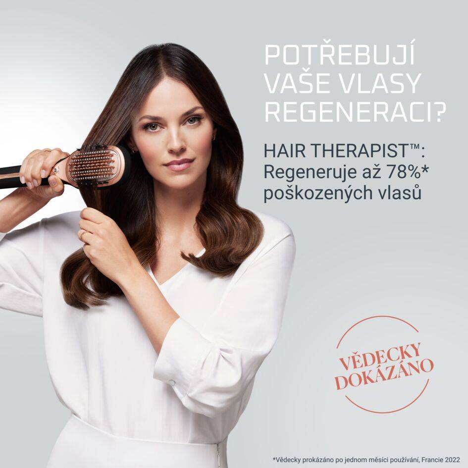 Regenerační parní kartáč na vlasy HAIR THERAPIST™ CF9940F0