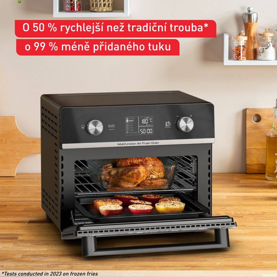 Velká rodinná horkovzdušná fritéza s troubou Tefal Easy Fry 20 l FW605810
