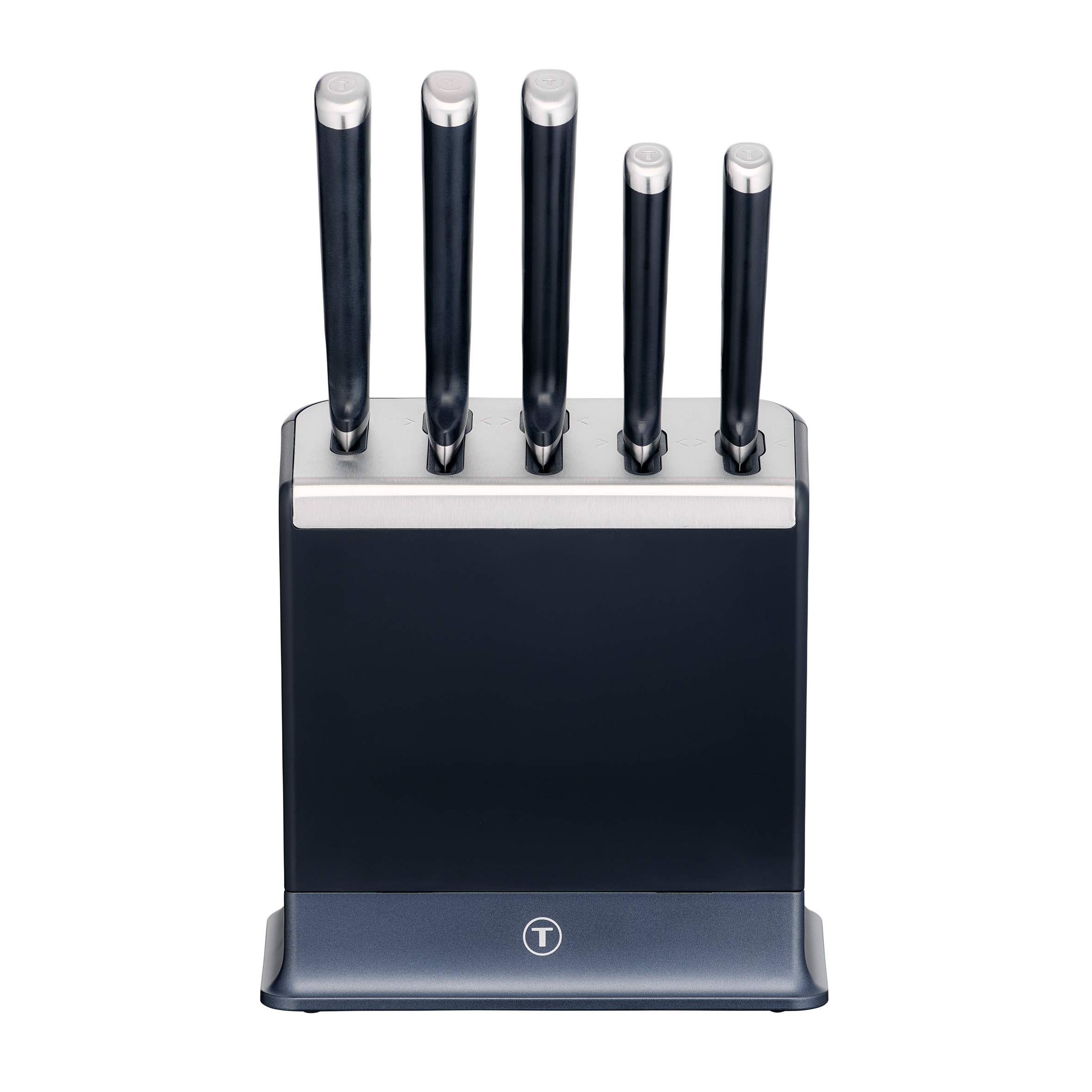 Sada kuchyňských nožů a blok na nože s integrovaným brouskem Tefal EverSharp K297S644 5 ks