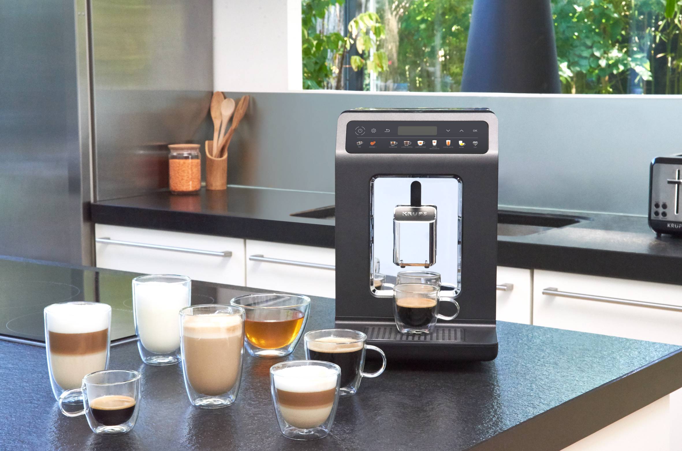 Automatický kávovar KRUPS Evidence One EA895E10 Šedá