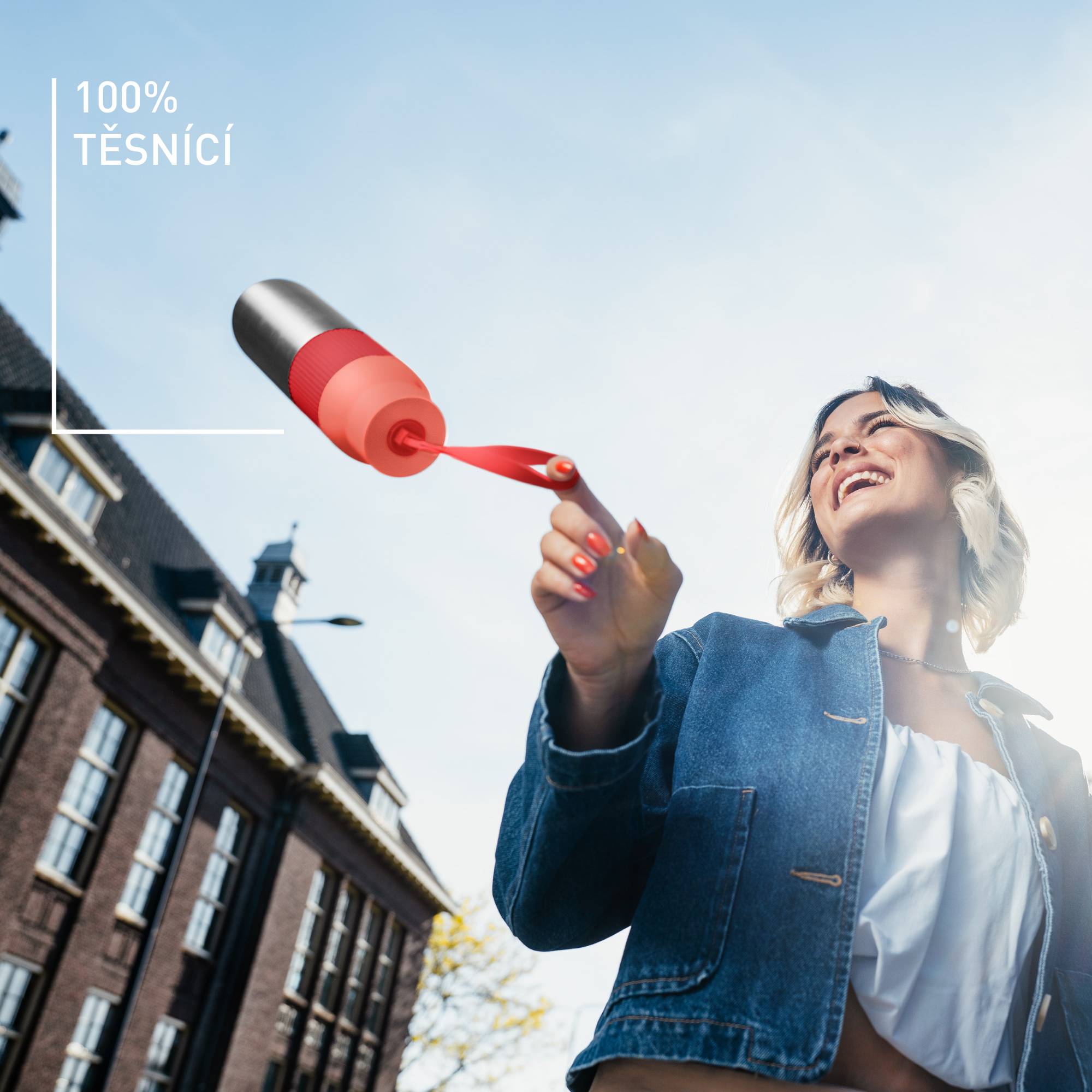 N2193310 beYou TWIST termoláhev Tefal 0,7 l oranžová