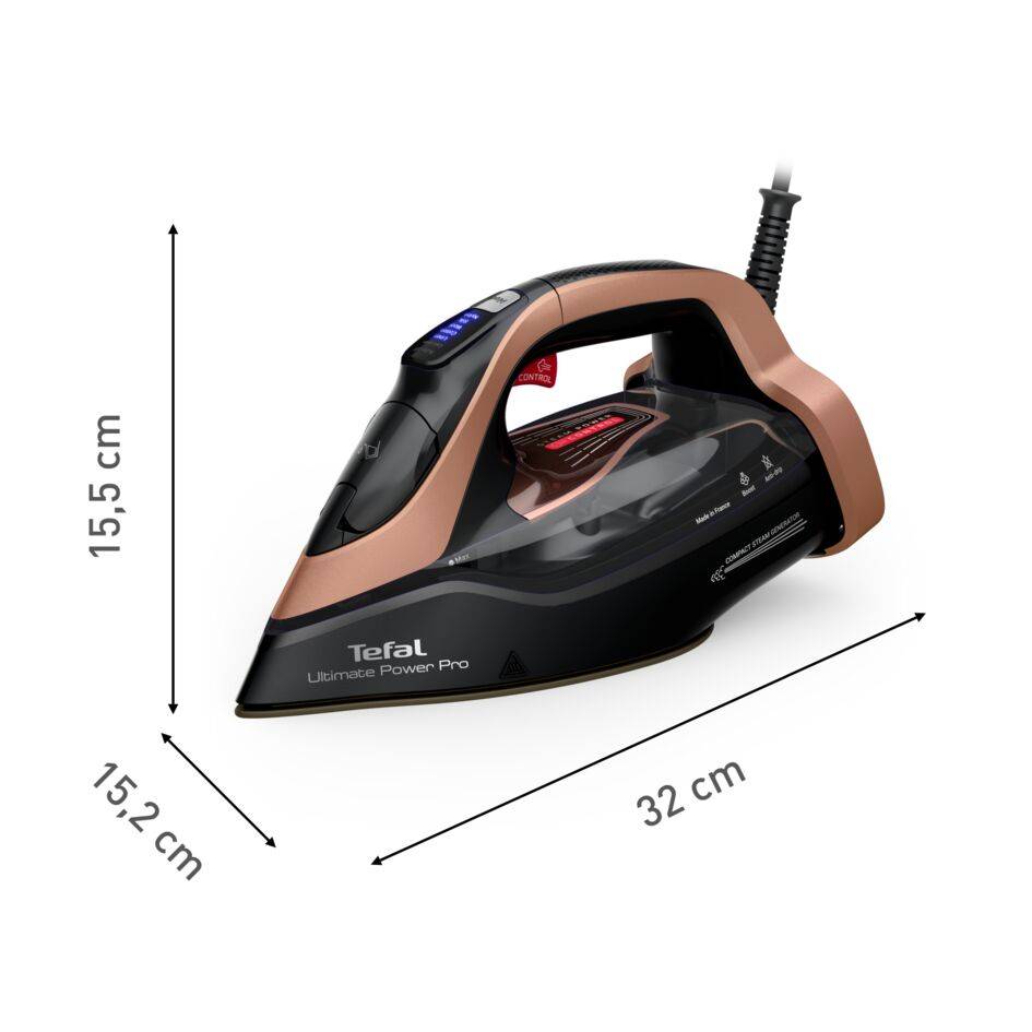 Napařovací žehlička na prádlo Tefal Ultimate Power Pro FV9E50E0 Růžově zlatá/Černá