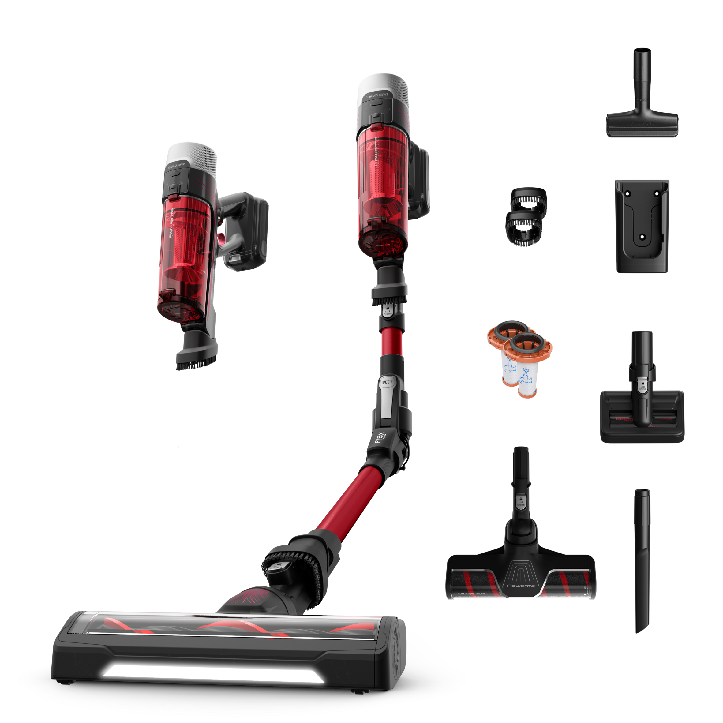 Tyčový vysavač Rowenta X-Force Flex 9.60 Auto Complete 100 AW RH2099WO