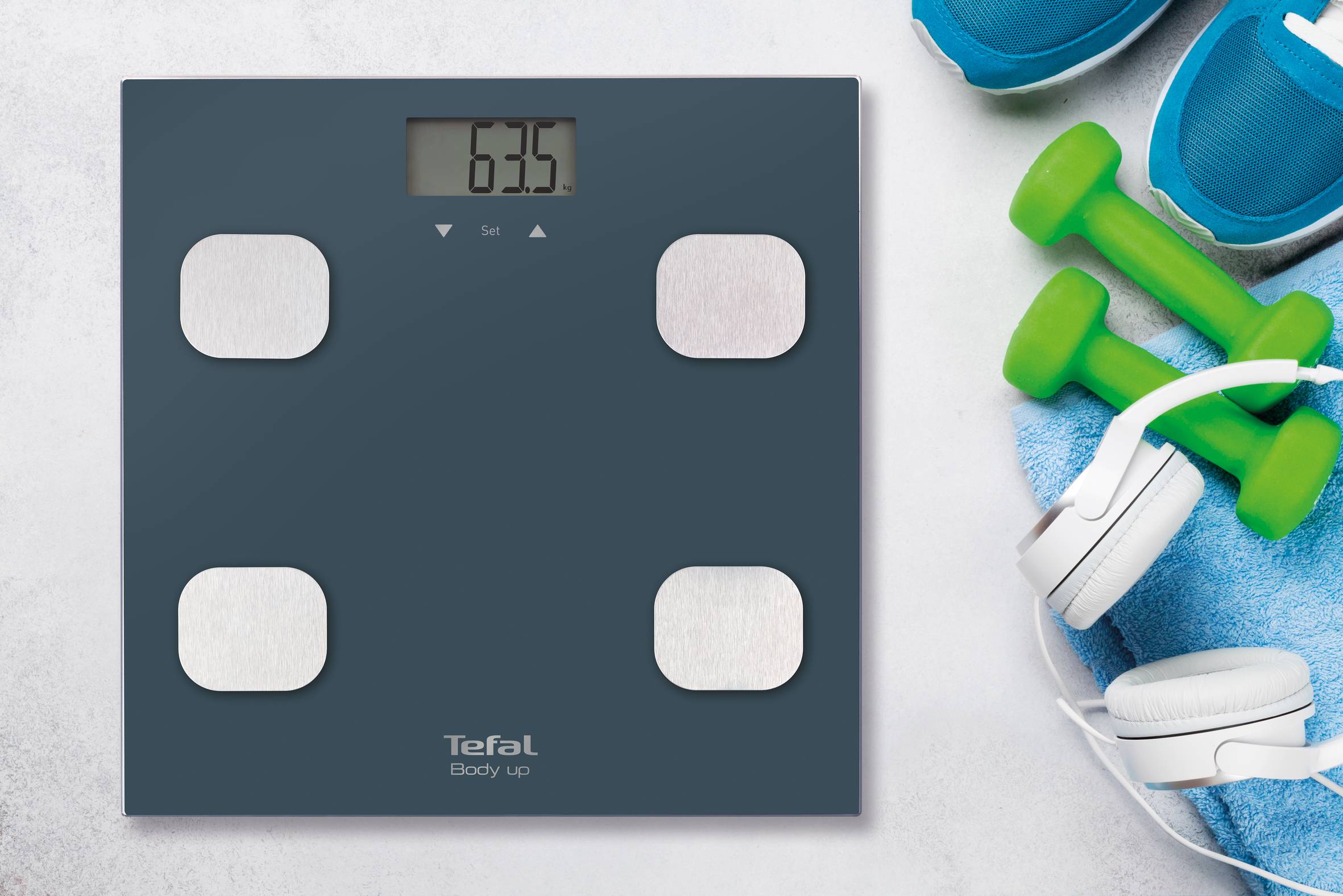 Osobní váha Tefal Body Up BM2520V0 Stříbrná/Antracitová