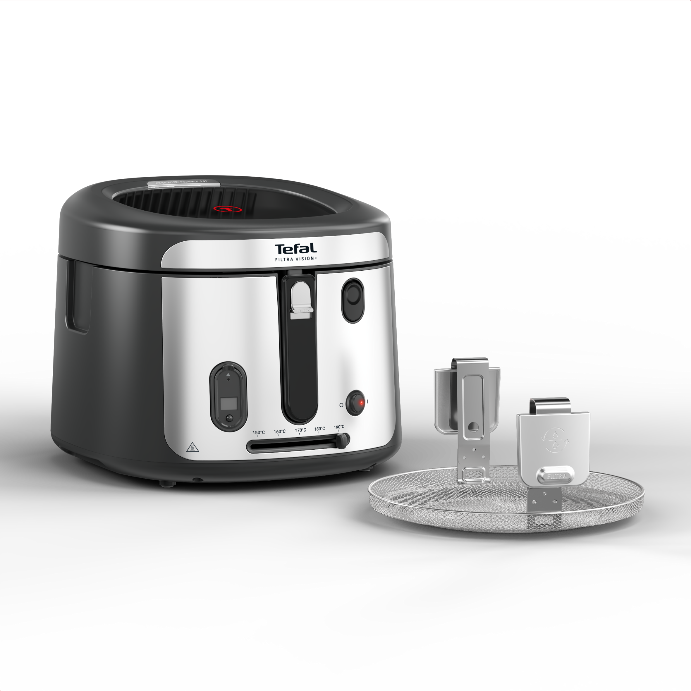 Olejová fritéza Tefal Filtra Vision+, FF2588E0, černá