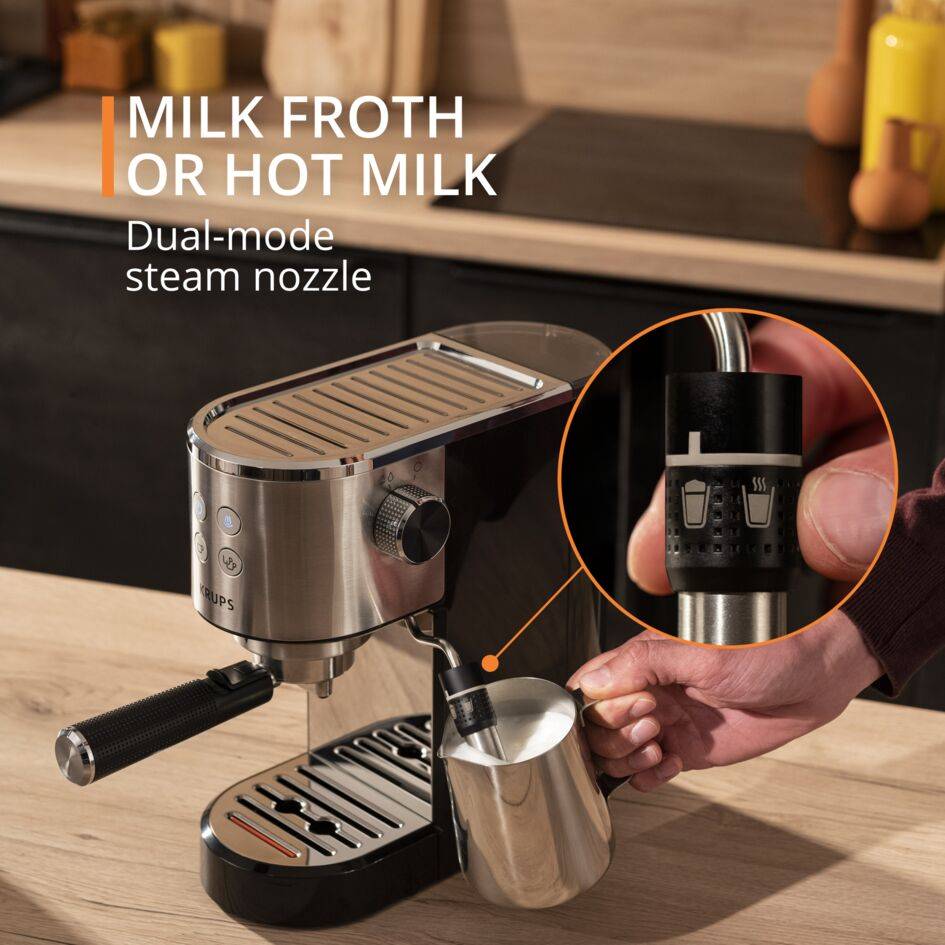 KRUPS Virtuoso + Pump Espresso Maker Stainless Steel