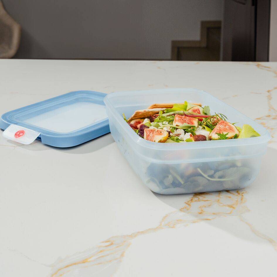 N1211610 oneClick dóza na potraviny Tefal obdelníková 3,0 l modrá