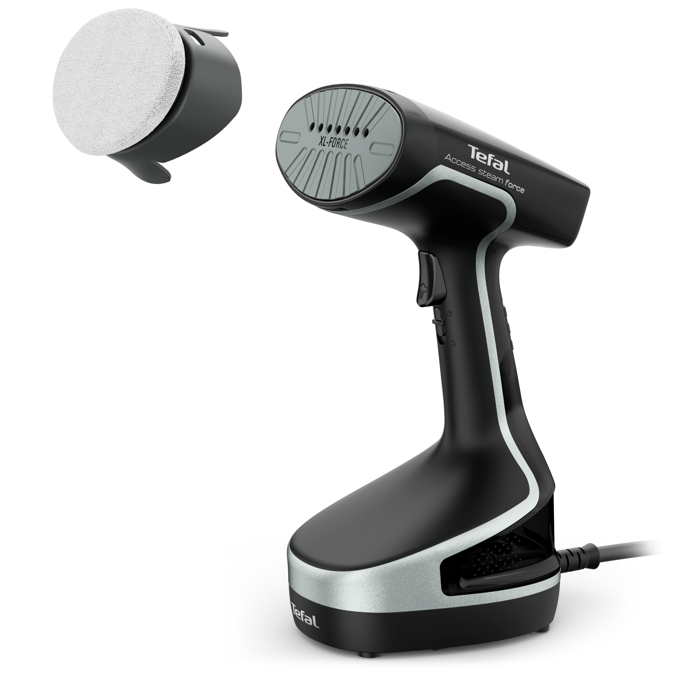 Ruční napařovač oděvů Tefal Access Steam Force DT8230E1 Nerezová/Černá