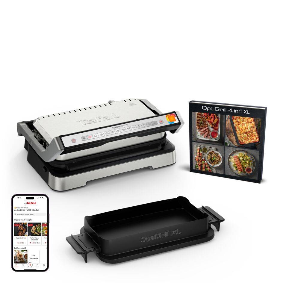 Kontaktní gril Tefal OptiGrill 4v1 XL GC784D30