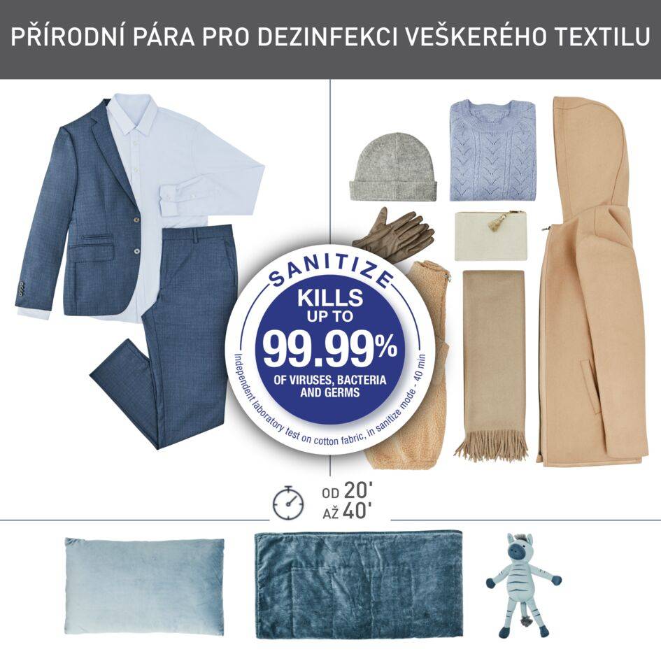 Samožehlička Tefal Care For You i-Blue Eco YT4050E1 Šedá/Bílá