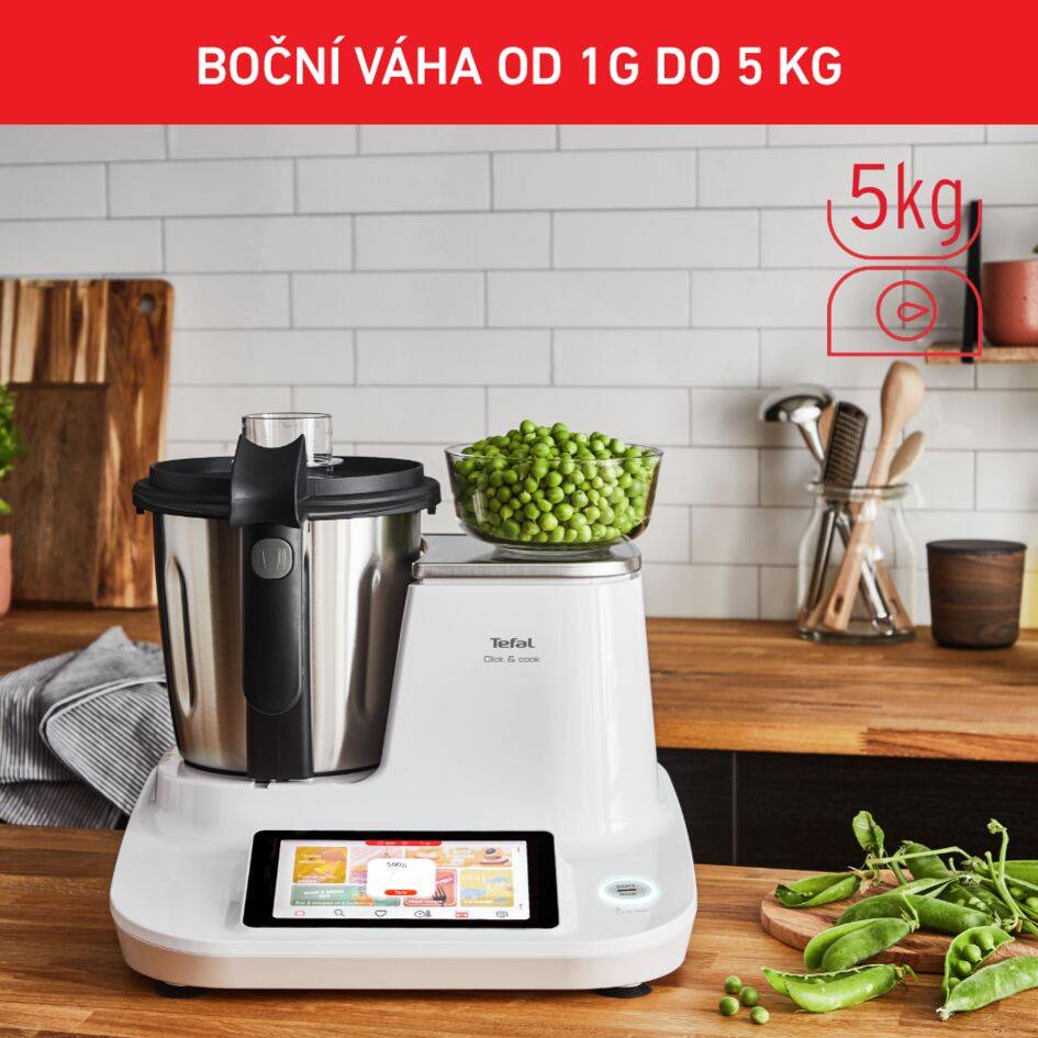 Multifunkční varný kuchyňský robot Tefal Click & Cook FE506130 Bílá