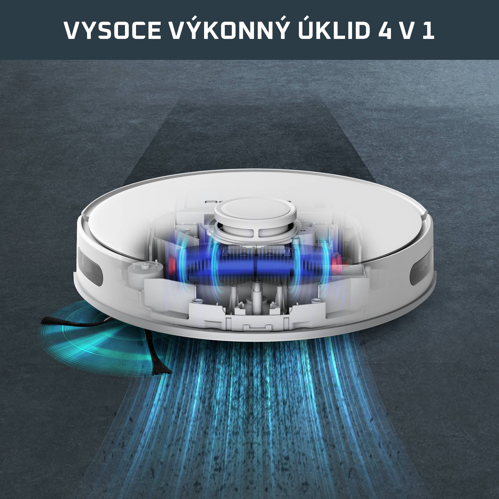 Robotický vysavač Rowenta X-Plorer S75s 4v1 Laser 2700Pa RR8567WH