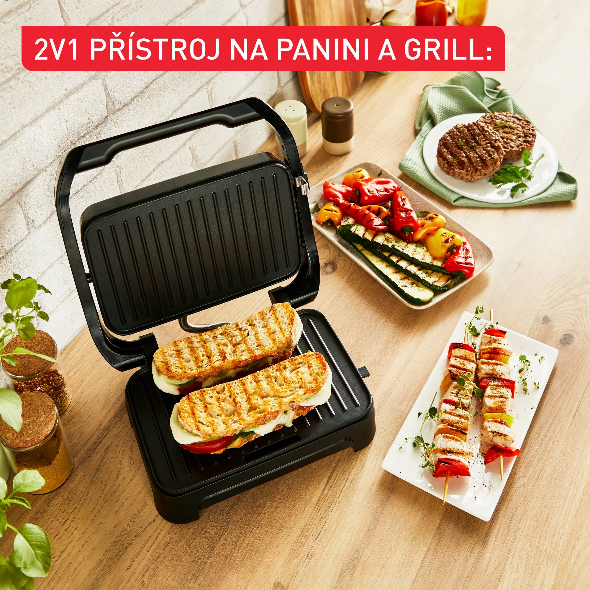 Elektrický gril GC270D10 Inicio Compact Tefal