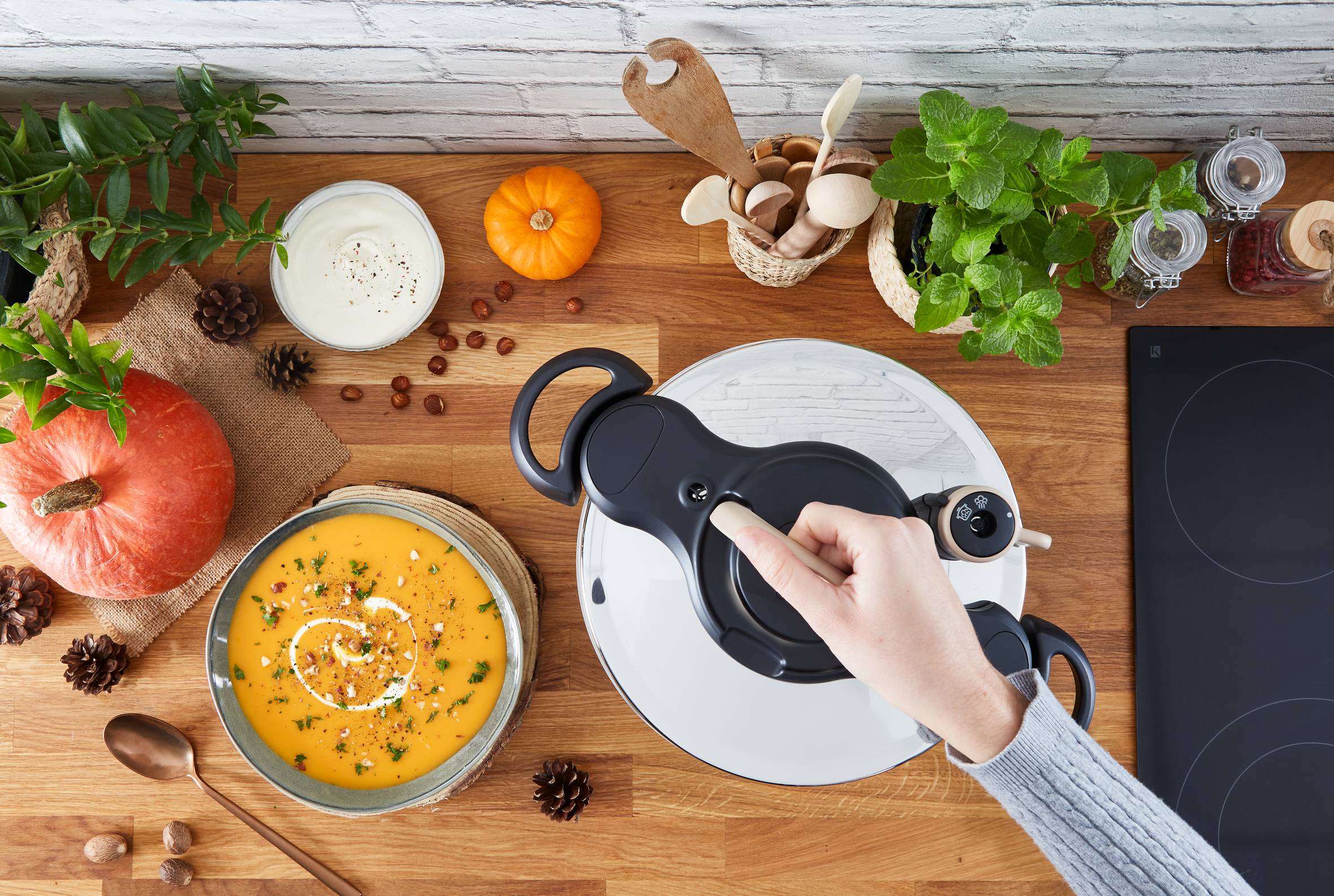 Tlakový hrnec Tefal ClipsoMinut' Natural Eco Respect P4620775 Nerezový 6 l