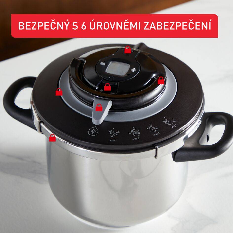 Tlakový hrnec Tefal Clipso+ CHEF 6l P4550731 