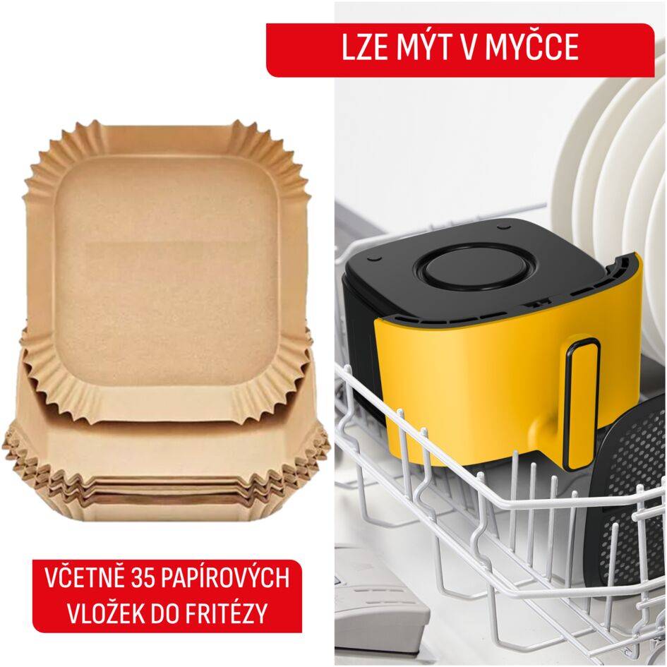 Horkovzdušná fritéza Tefal Easy Fry POP 5 l EY2452E0 Žlutá