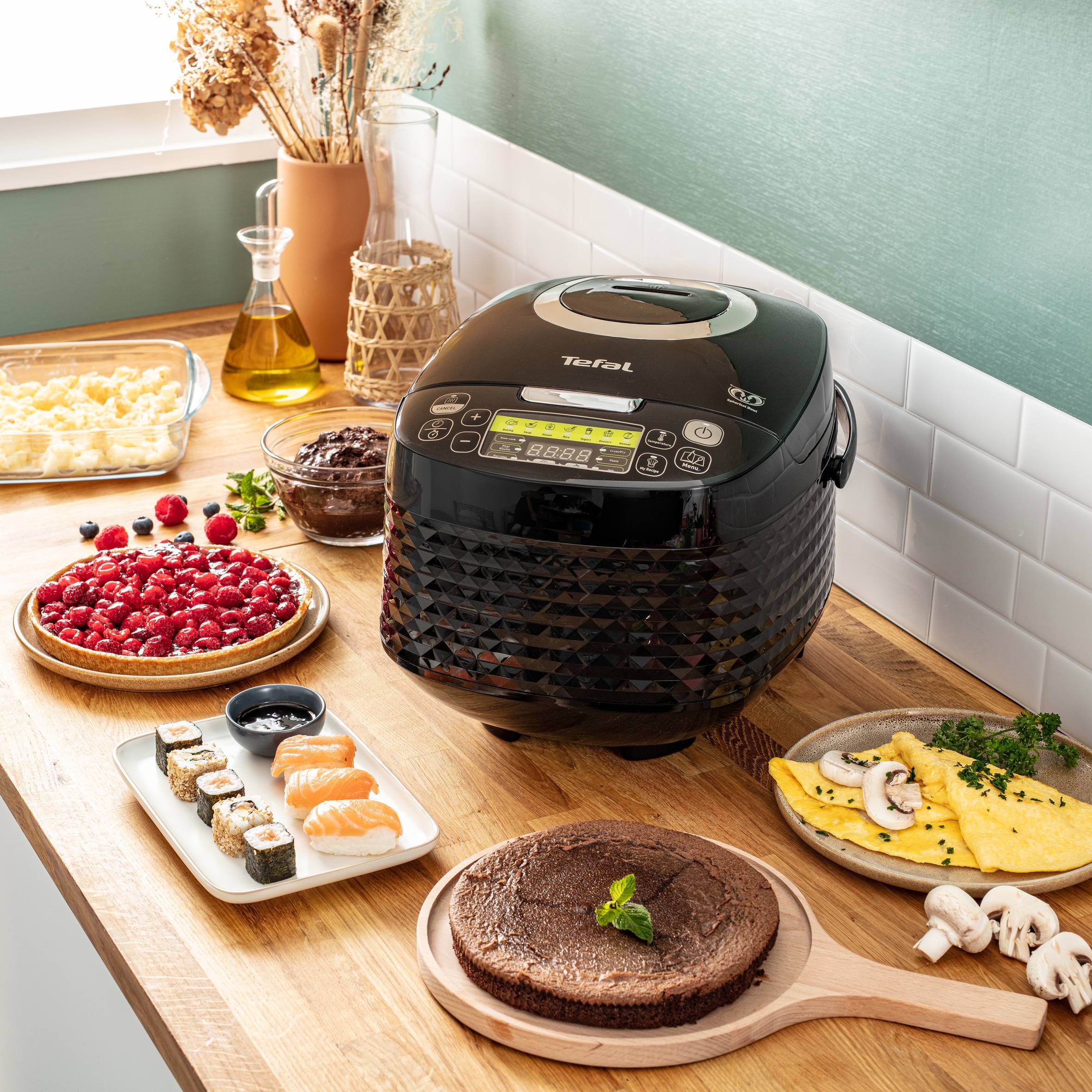 Multifunkční elektrický hrnec Tefal SpheriCook RK745800 Černý