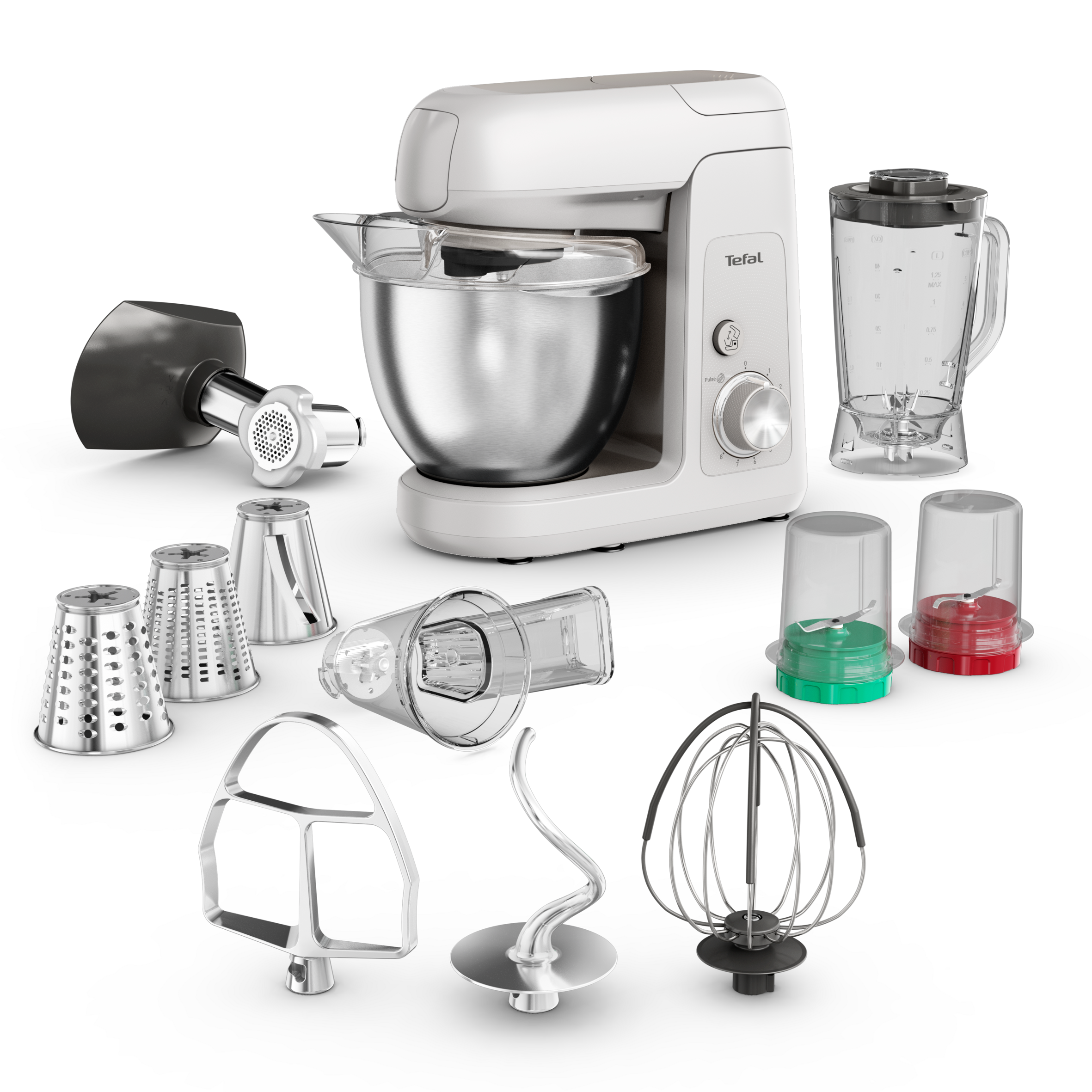 QB525B38 Bake Partner kuchyňský robot Tefal světle šedý