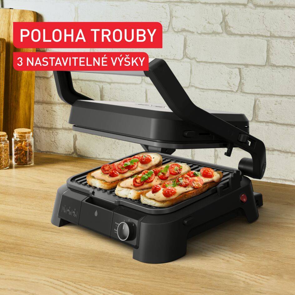 Elektrický gril Tefal SuperGrill 3v1 GC510DE0 Nerez