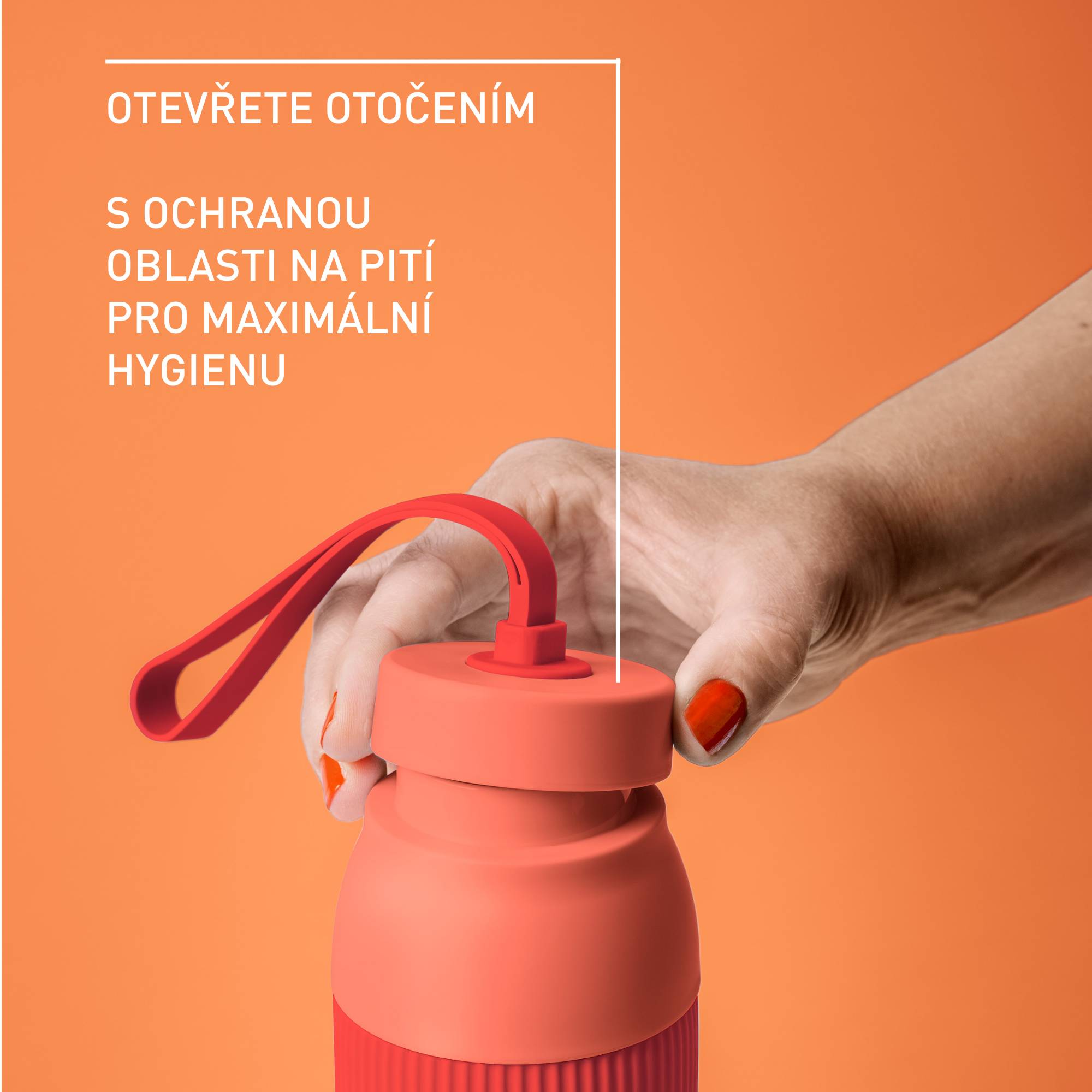 N2193910 beYou Twist termoláhev Tefal 0,5 l oranžová
