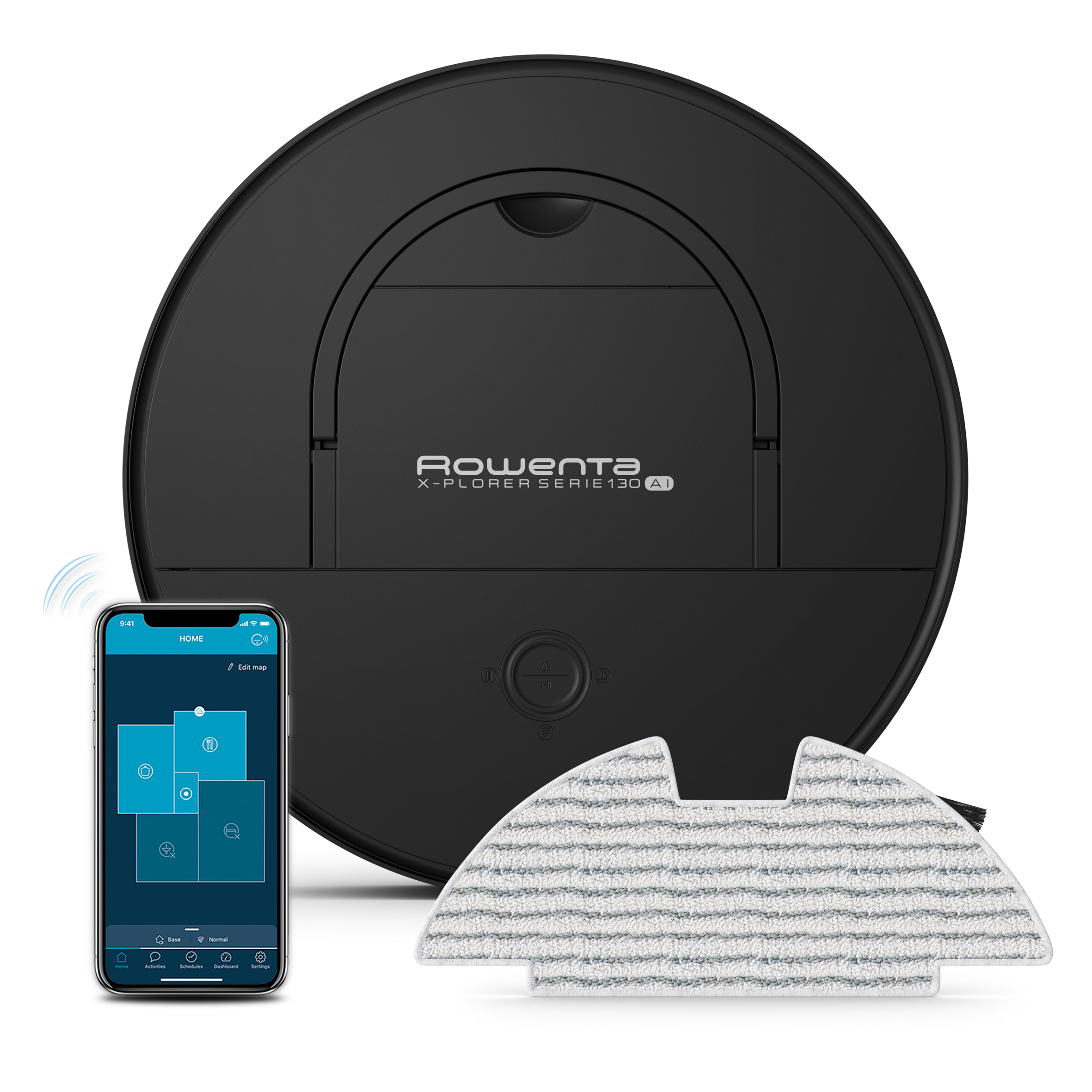 Robotický vysavač Rowenta X-Plorer S130 AI Animal & Allergy 4v1 Laser & Camera 8cm RR9075WH