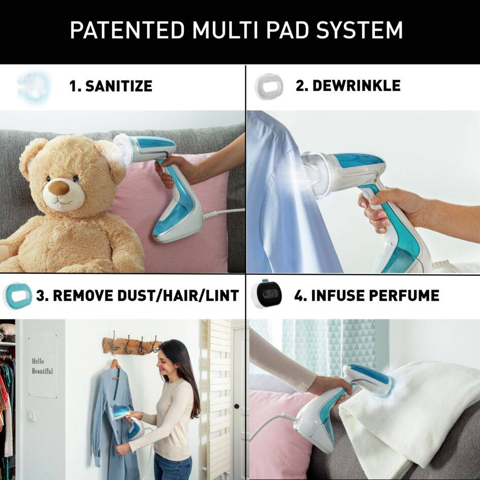 Napařovač oděvů Tefal Pure Tex DT9530E1 Světle modrý/Bílý