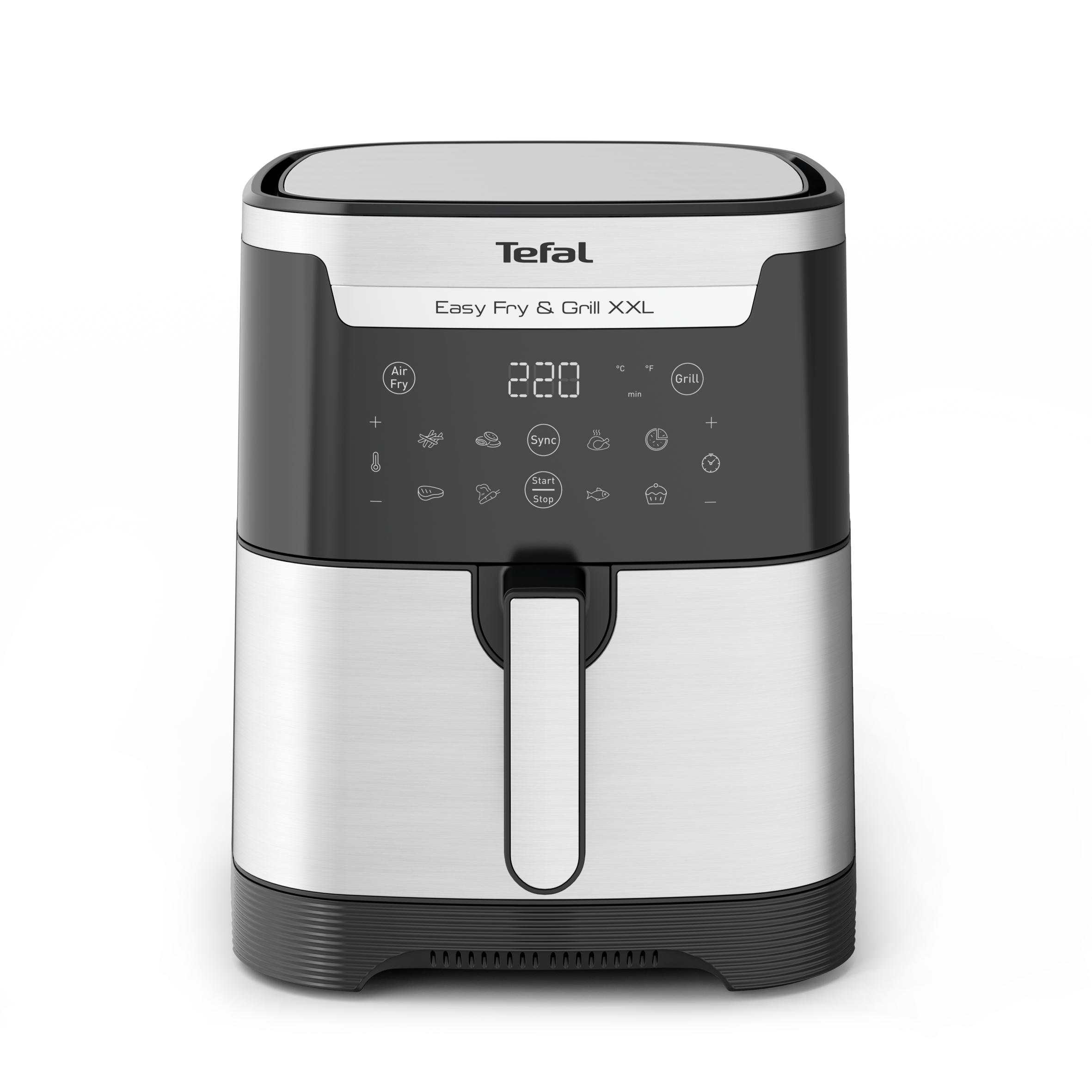 Horkovzdušní fritéza Tefal Easy Fry & Grill 2v1 EY801D15 Černá/Nerezová