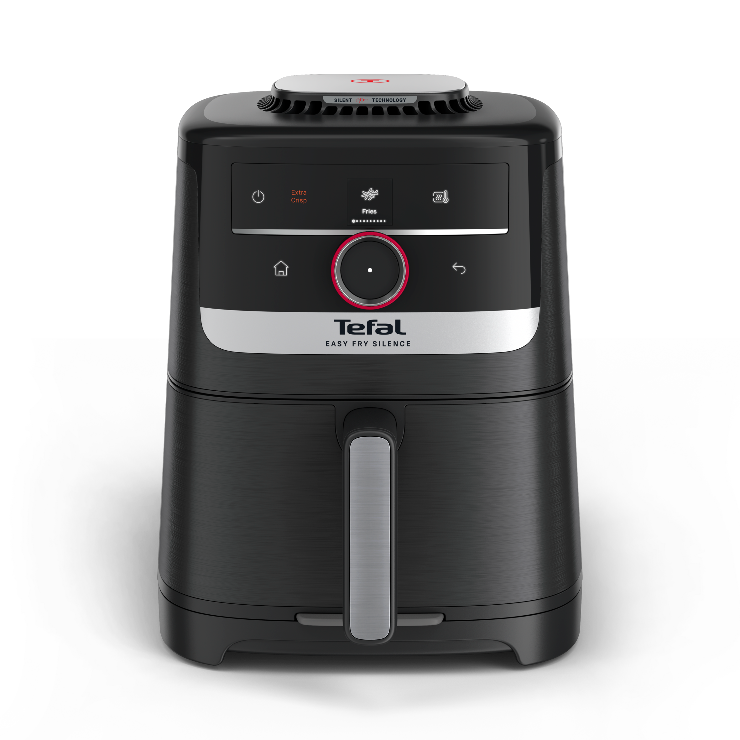 Tichá horkovzdušná fritéza Tefal Easy Fry Silence Smart 5 l EY5728E1, černá