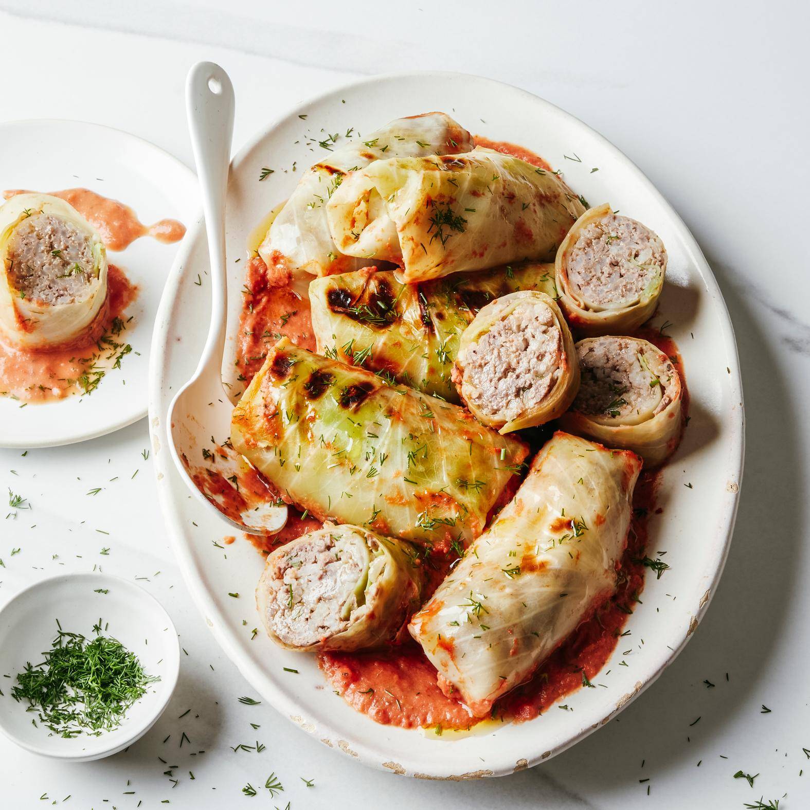 Holoubci (zelné závitky plněné masem) - recept OptiGrill 4in1 | Tefal