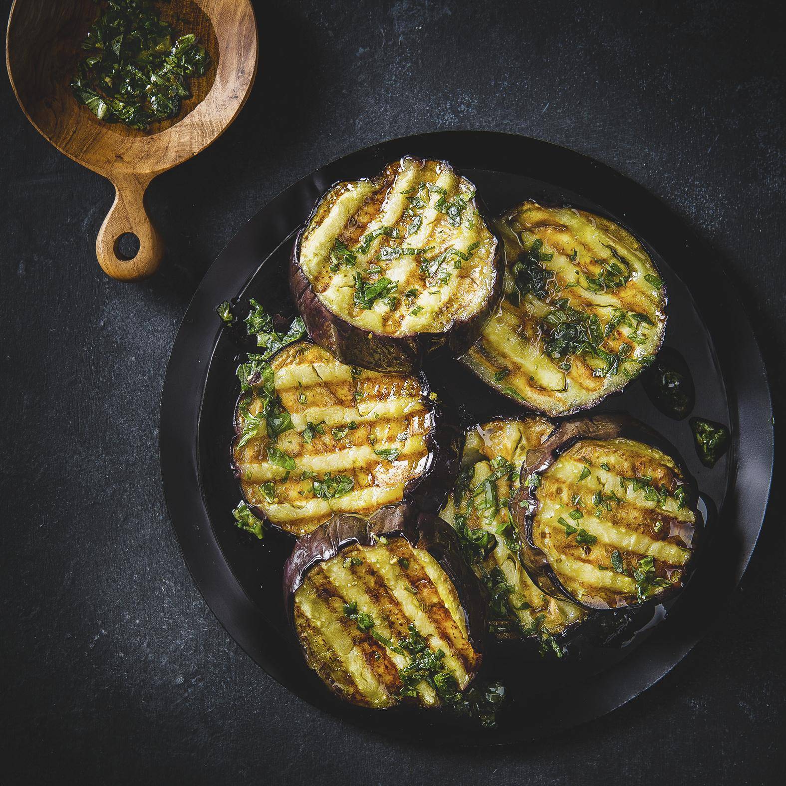 Grilovaný lilek s pestem - recept EASY FRY & GRILL 2 in 1 DIGITAL | Tefal