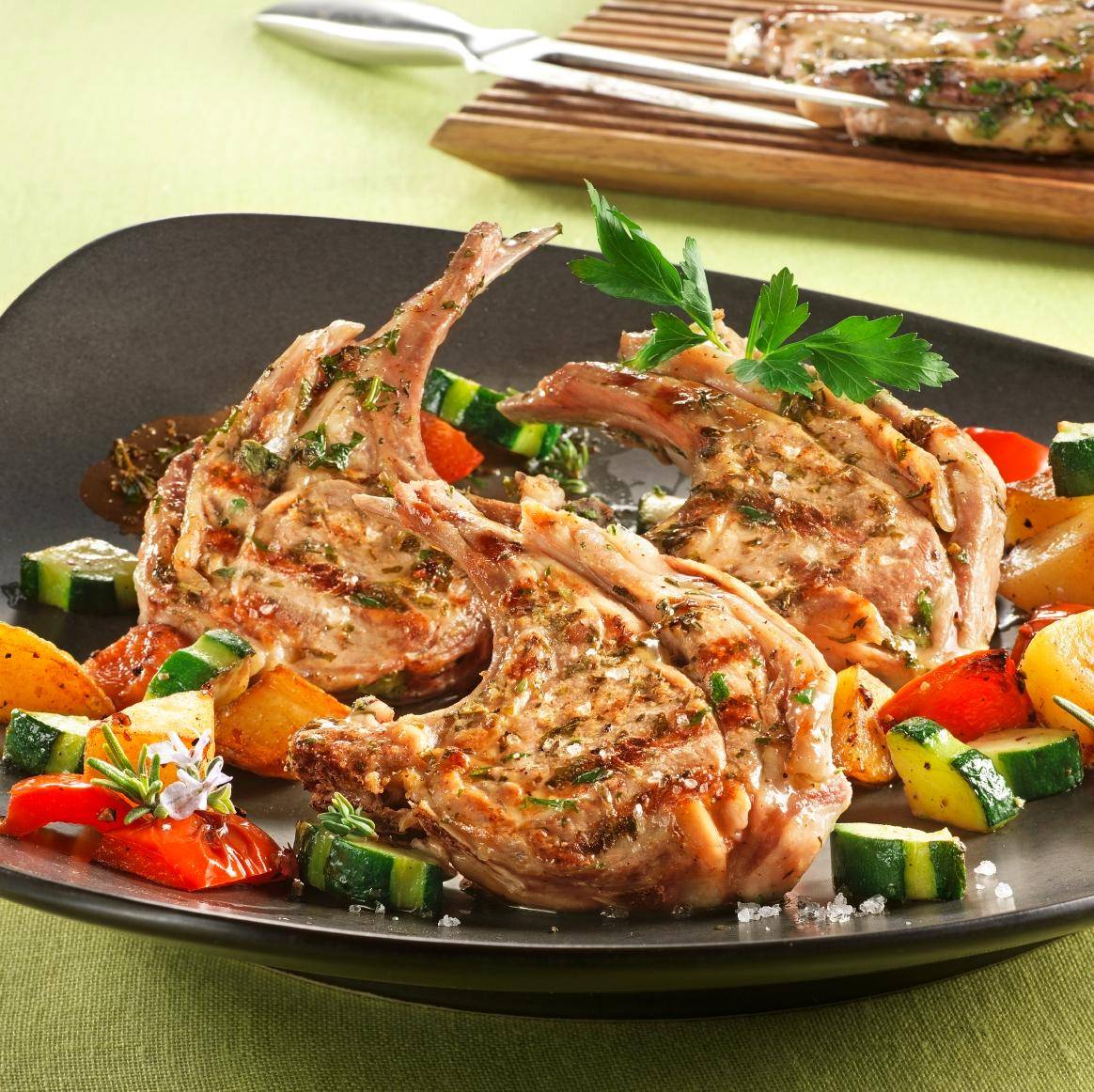 Jehněčí kotlety v bylinkách - recept OptiGrill + | Tefal