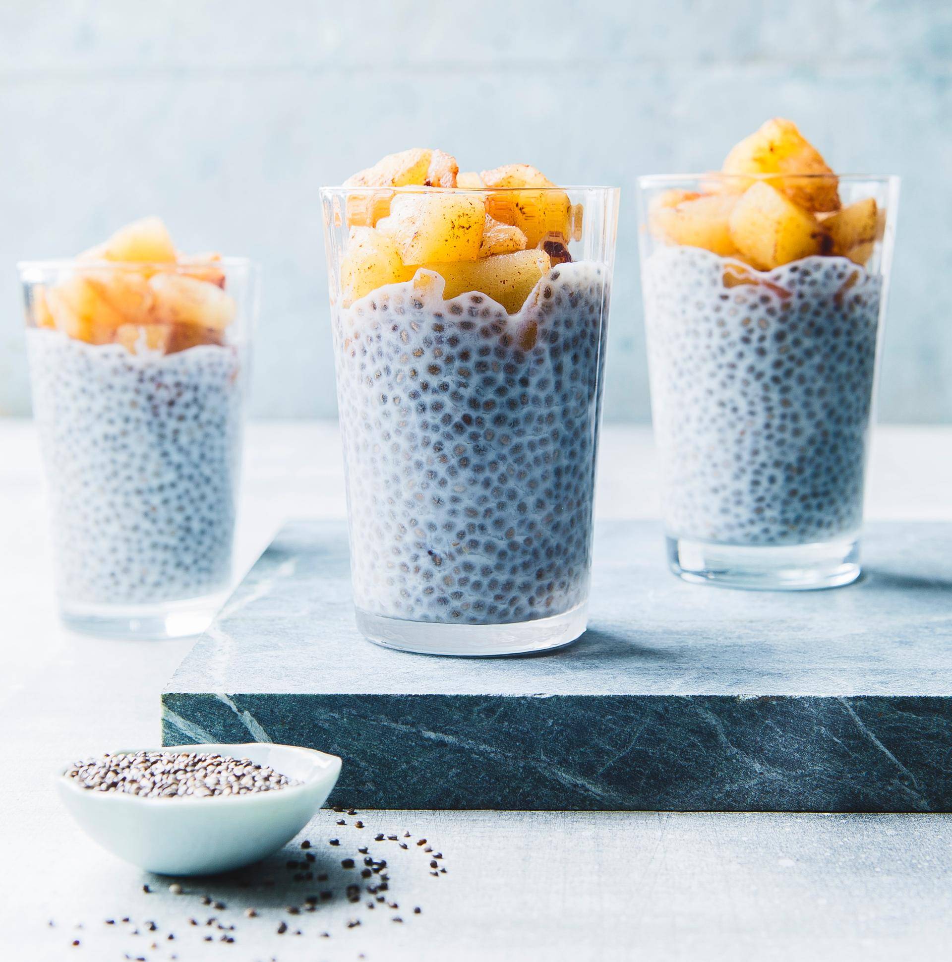 Jablečný pudink s chia semínky - recept Cookeo | Tefal