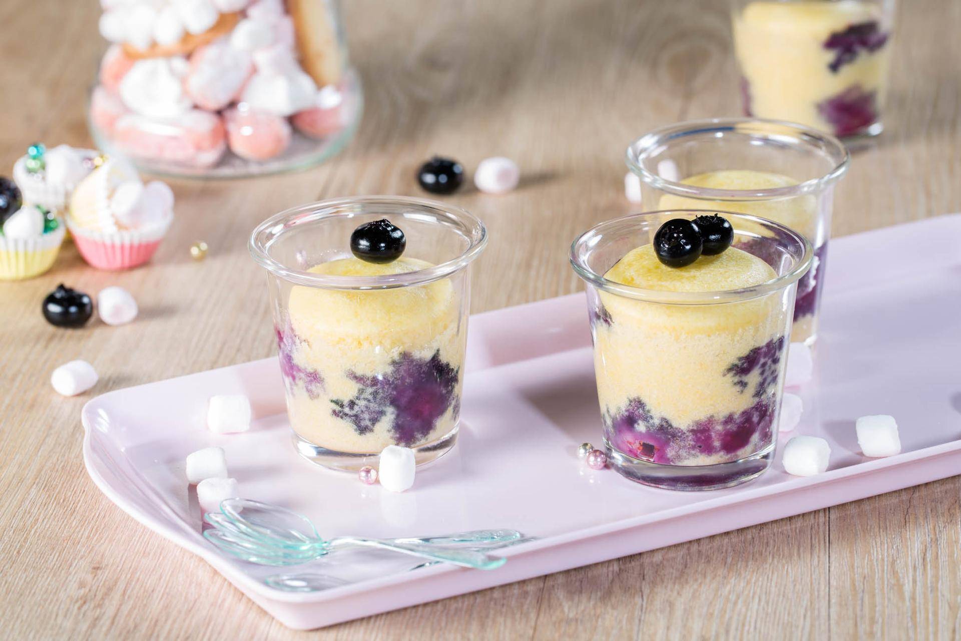 Blueberry sponge cake - recept Cookeo | Tefal