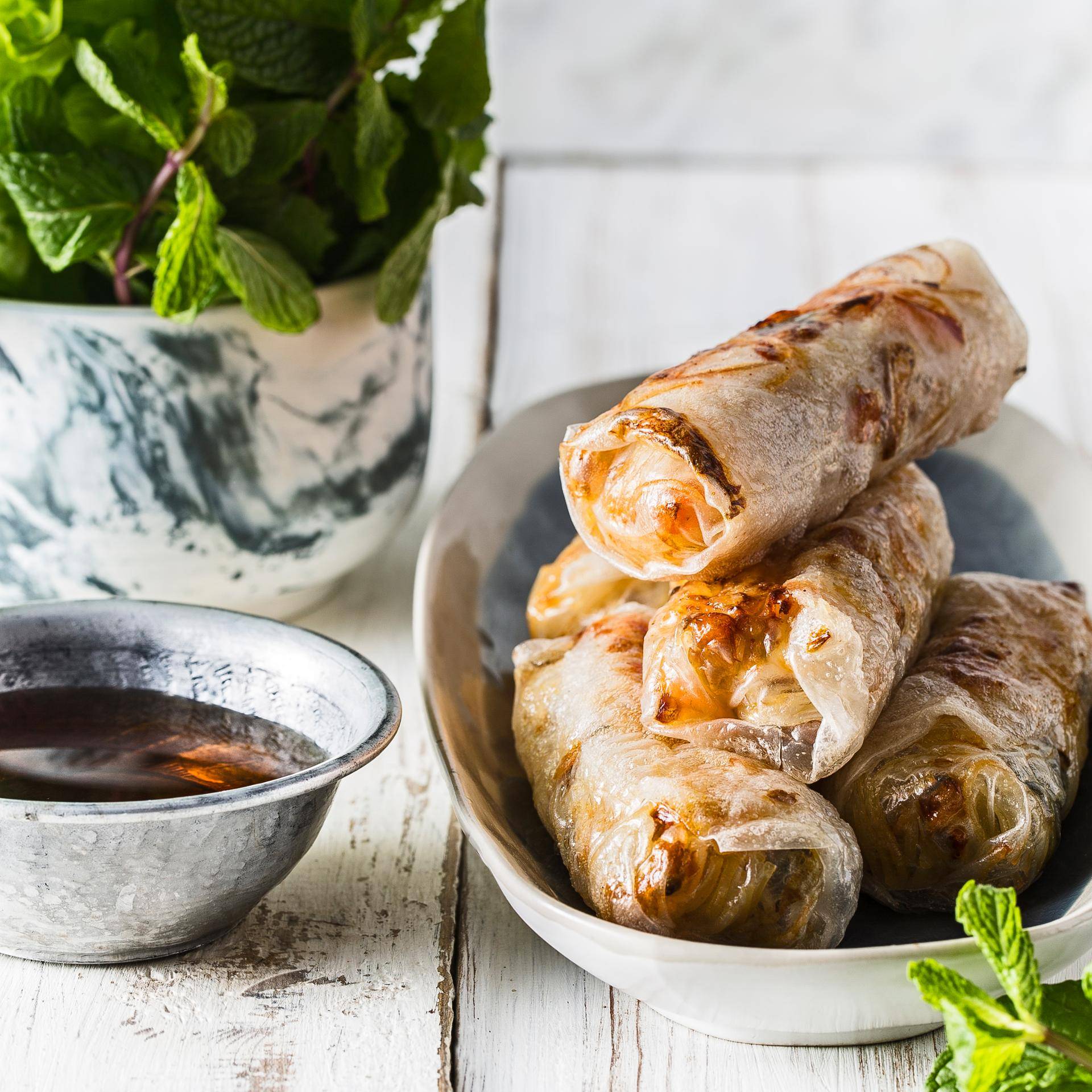 Kuřecí jarní závitky - recept undefined | Tefal