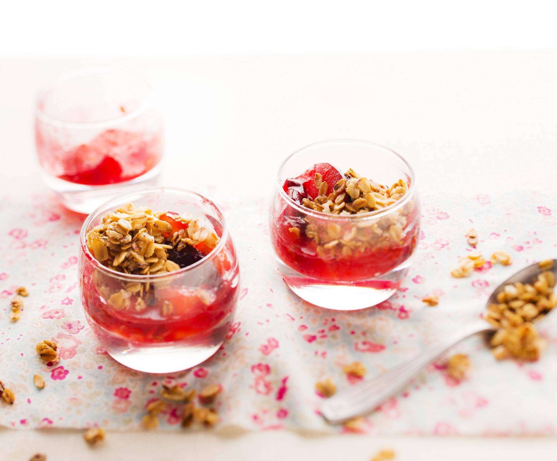 Švestky v müsli drobence - recept Cookeo | Tefal