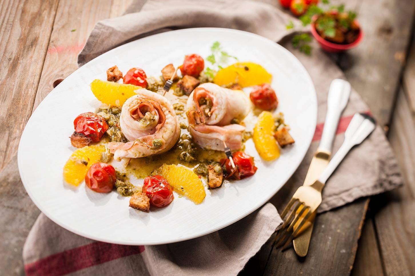 Rolky z mořského jazyka s pestem - recept Cookeo | Tefal