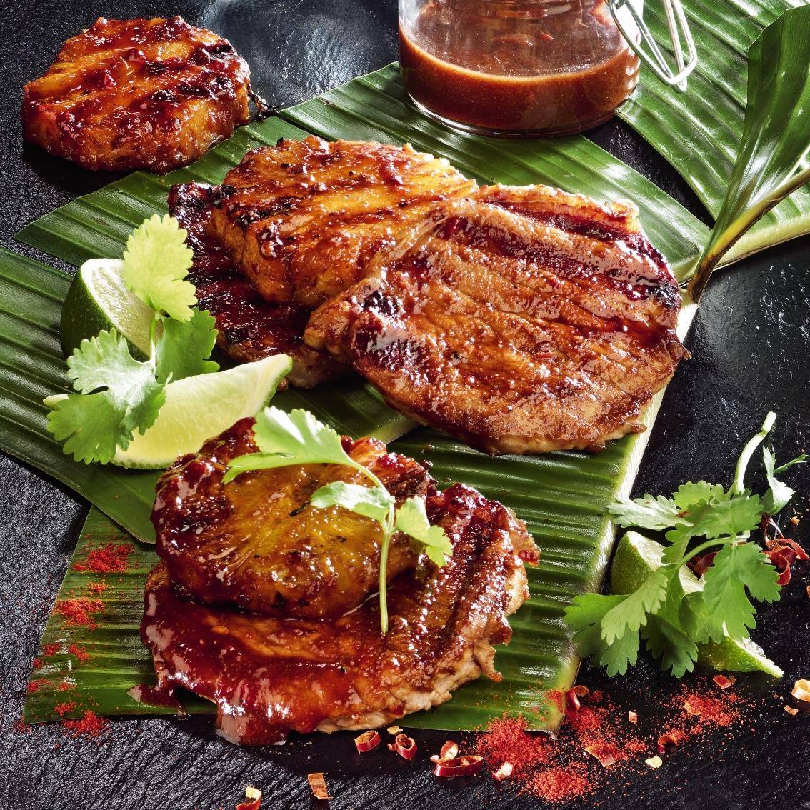 Vepřová žebra s ananasem a uzenými papričkami jalapeño - recept OptiGrill XL | Tefal