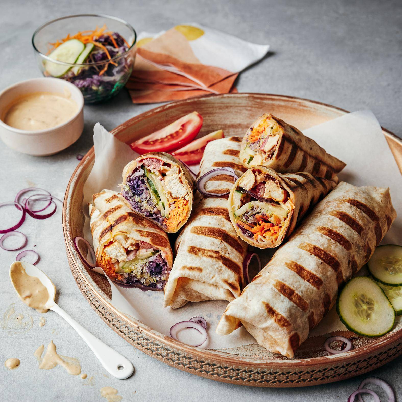 Grilovaná shawarma s omáčkou chipotle - recept OptiGrill 2in1 | Tefal